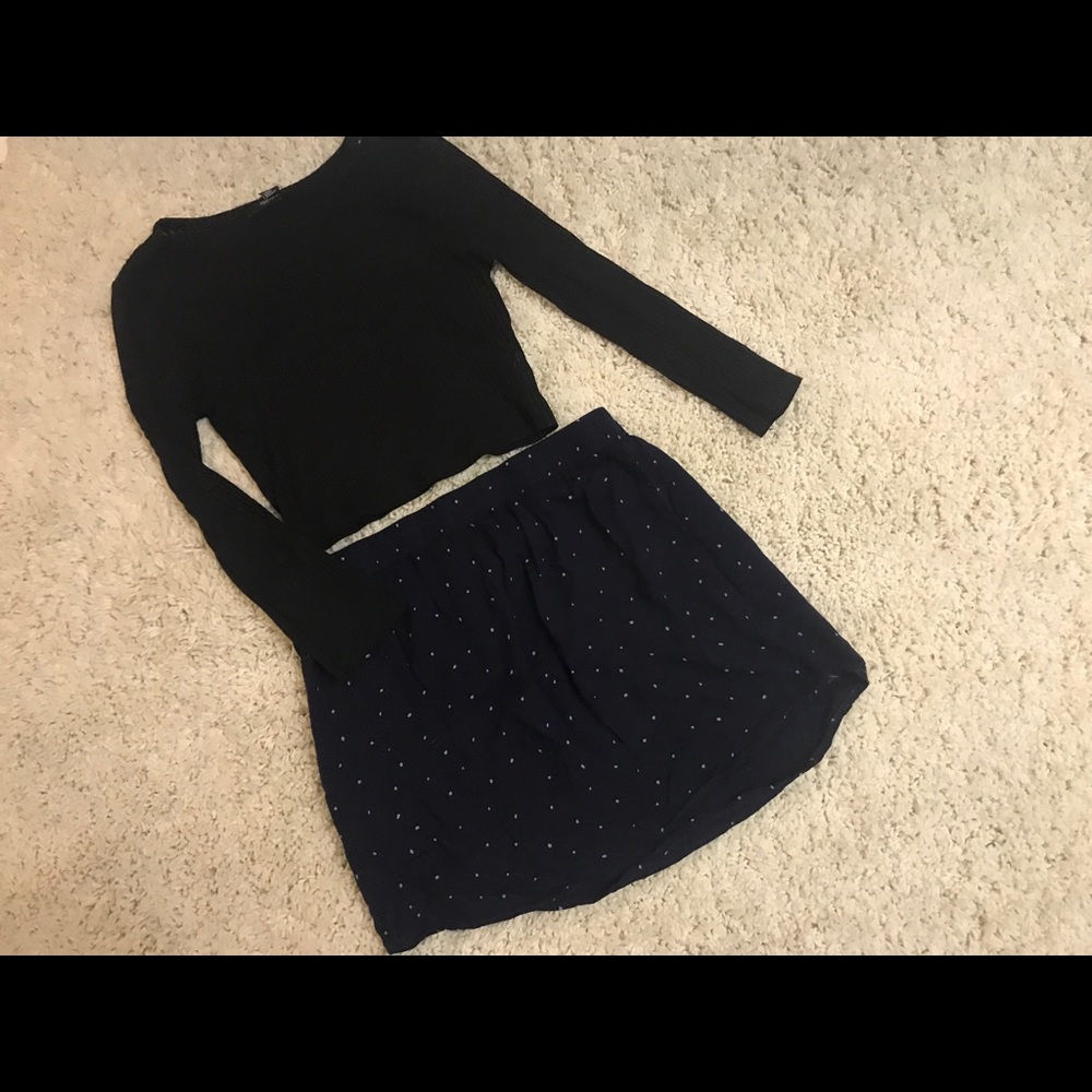 Marine Layer Polka Dot Skirt